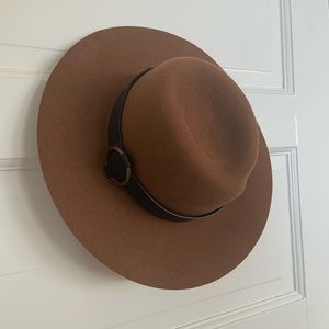 Brown wool hat